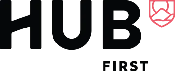 Hub on First Logo 