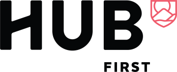 Hub on First Logo 